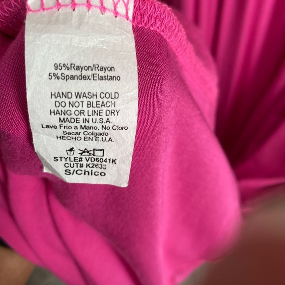 Pink Blush Sleeveless Maxi Dress Fushia Pink Color Size Small - Picture 5 of 5